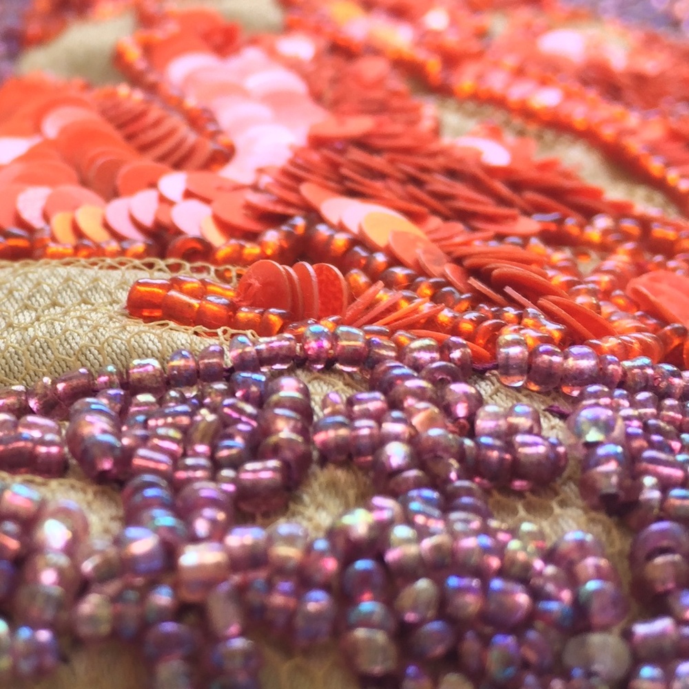 Jamin Puech Beaded & Sequin Bag- Purple & Orange - Picture 6 of 12